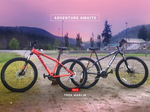 Mountain Bikes at RockRidge Canyon Retreat Centre