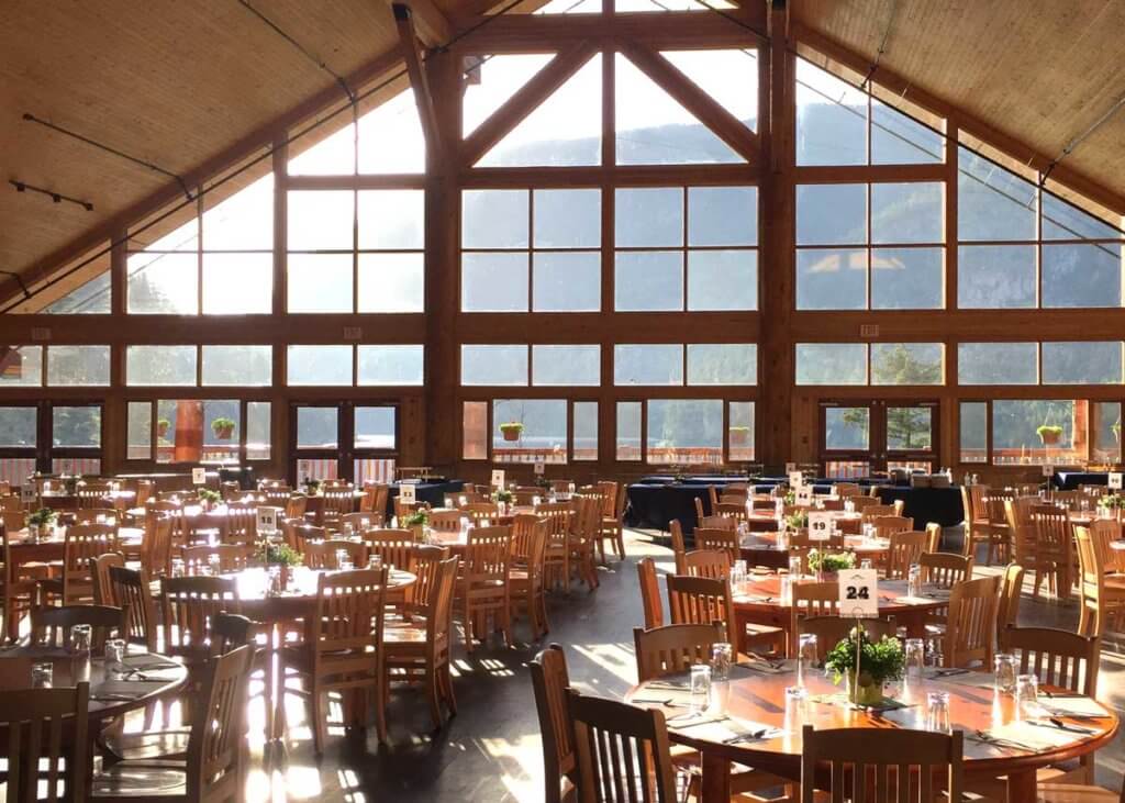 Dining Room at RockRidge Canyon Camp and Retreat Centre in British Columbia