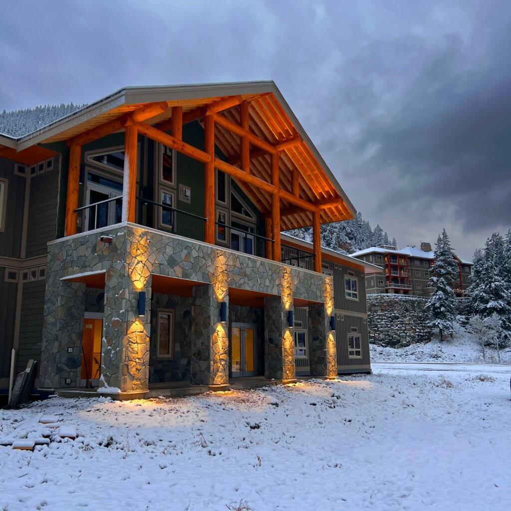 Leadership Lodge - Canoe Cove - First snow