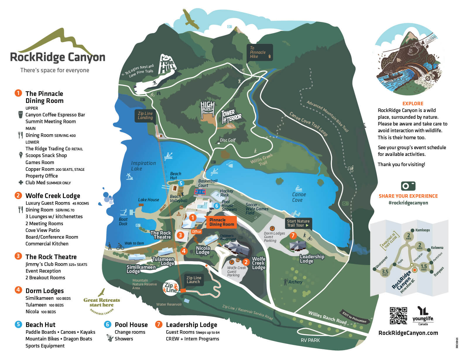 RockRidge Canyon Map