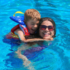 Family Camp Pool Time