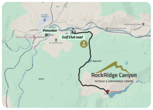 Directions - Map to RockRidge Canyon from Princeton BC