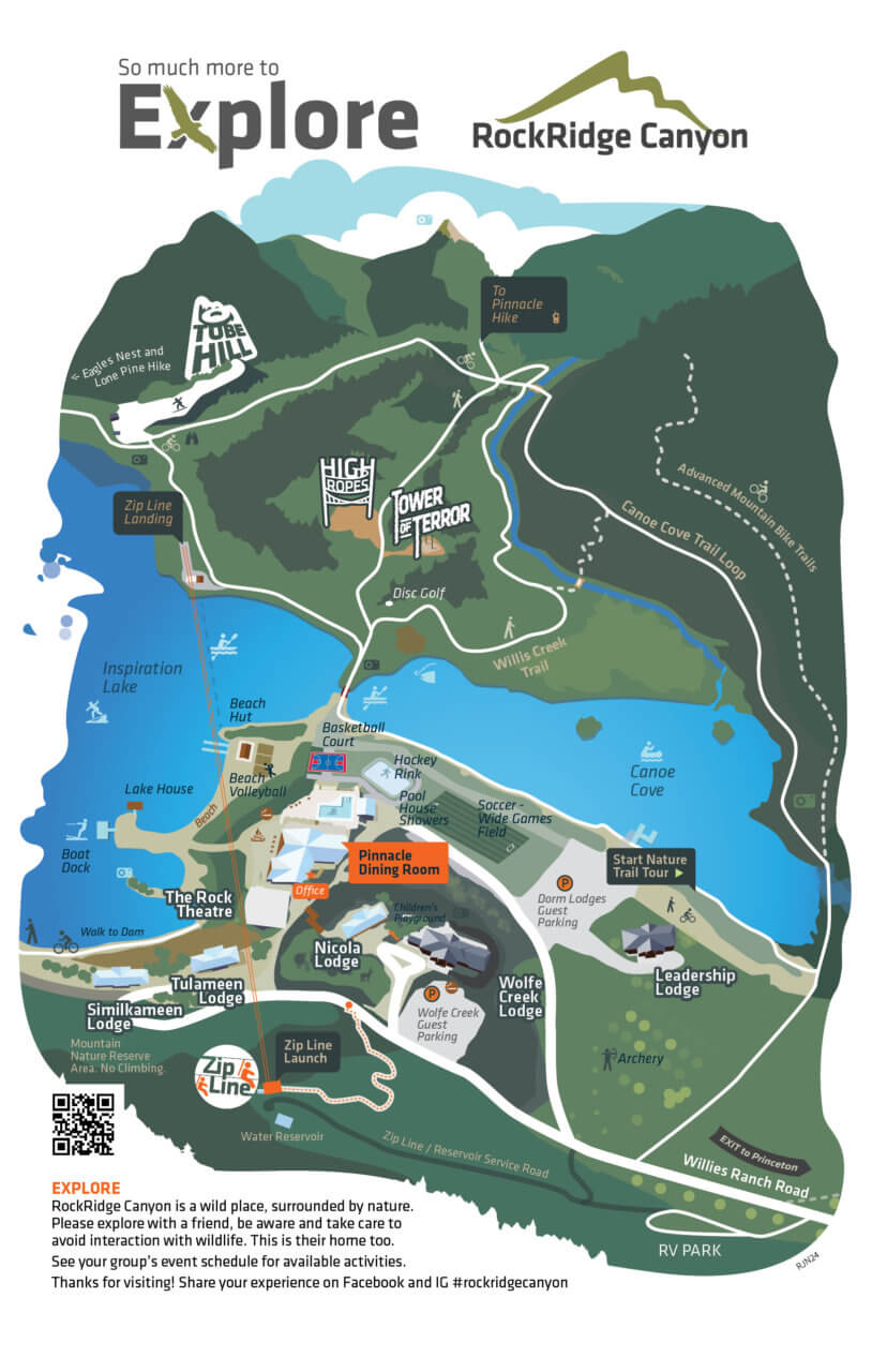 RockRidge Canyon Map. Retreat and Christian Camp.