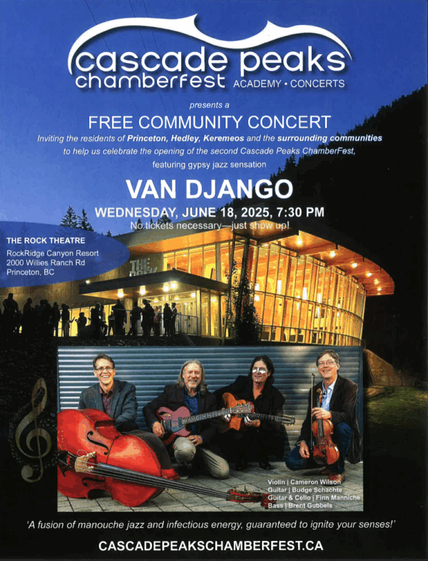 Van Django Free Concert at RockRidge Canyon