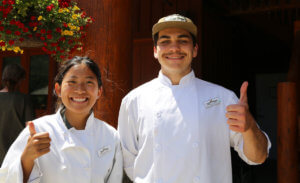 Young Food Service Interns at RockRidge Canyon - Kitchen Staff