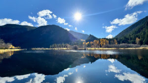 Canoe Cove view near Ashnola Lodge Fall at RockRidge Canyon Retreat Centre