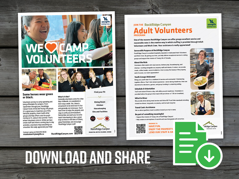 Volunteer at RockRidge Canyon Retreat Centre - Sharable pdf