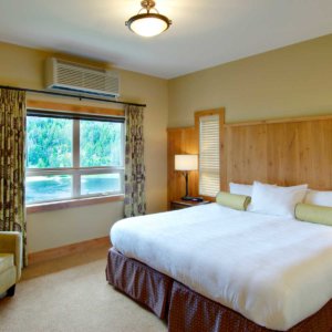 King Bed Suite in Wolfe Creek Lodge, RockRidge Canyon Retreat Centre near Princeton BC Canada