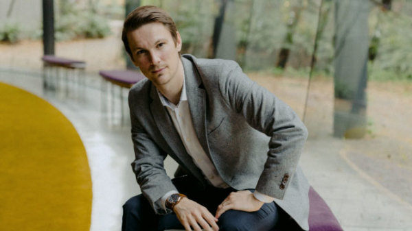 Award-winning concert pianist Clinton Giovanni Denoni in The Rock at Young Life's RockRidge Canyon retreat centre